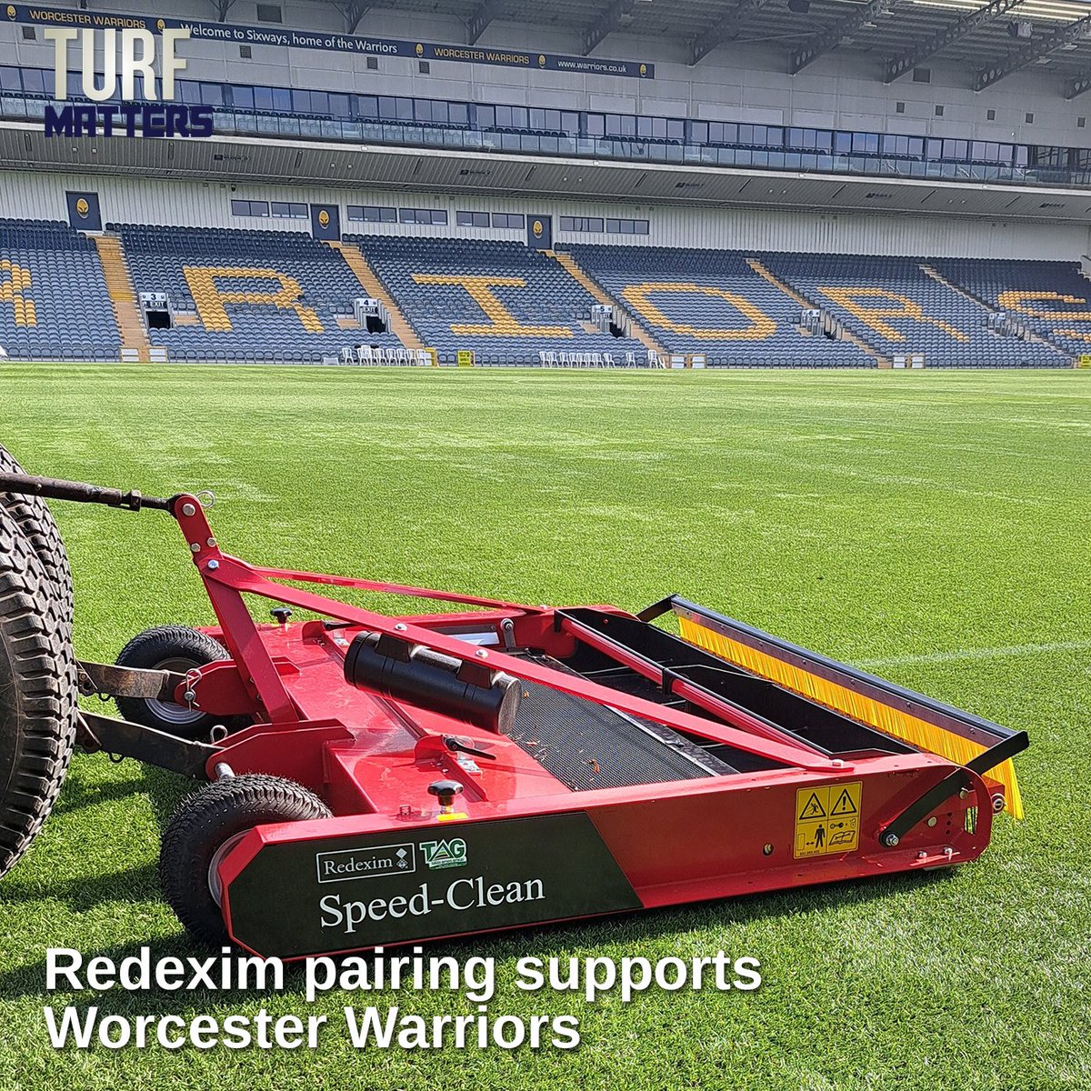 #TurfNews The positivity of Worcester Warriors' spirit has been matched by investment in the facilities, with a pair of machines from <a href="/RedeximUK/">Redexim UK</a>'s award-winning artificial portfolio joining the armoury of Head Groundsman Jeff Green.

Read more 👉 turfmatters.co.uk/redexim-pairin…