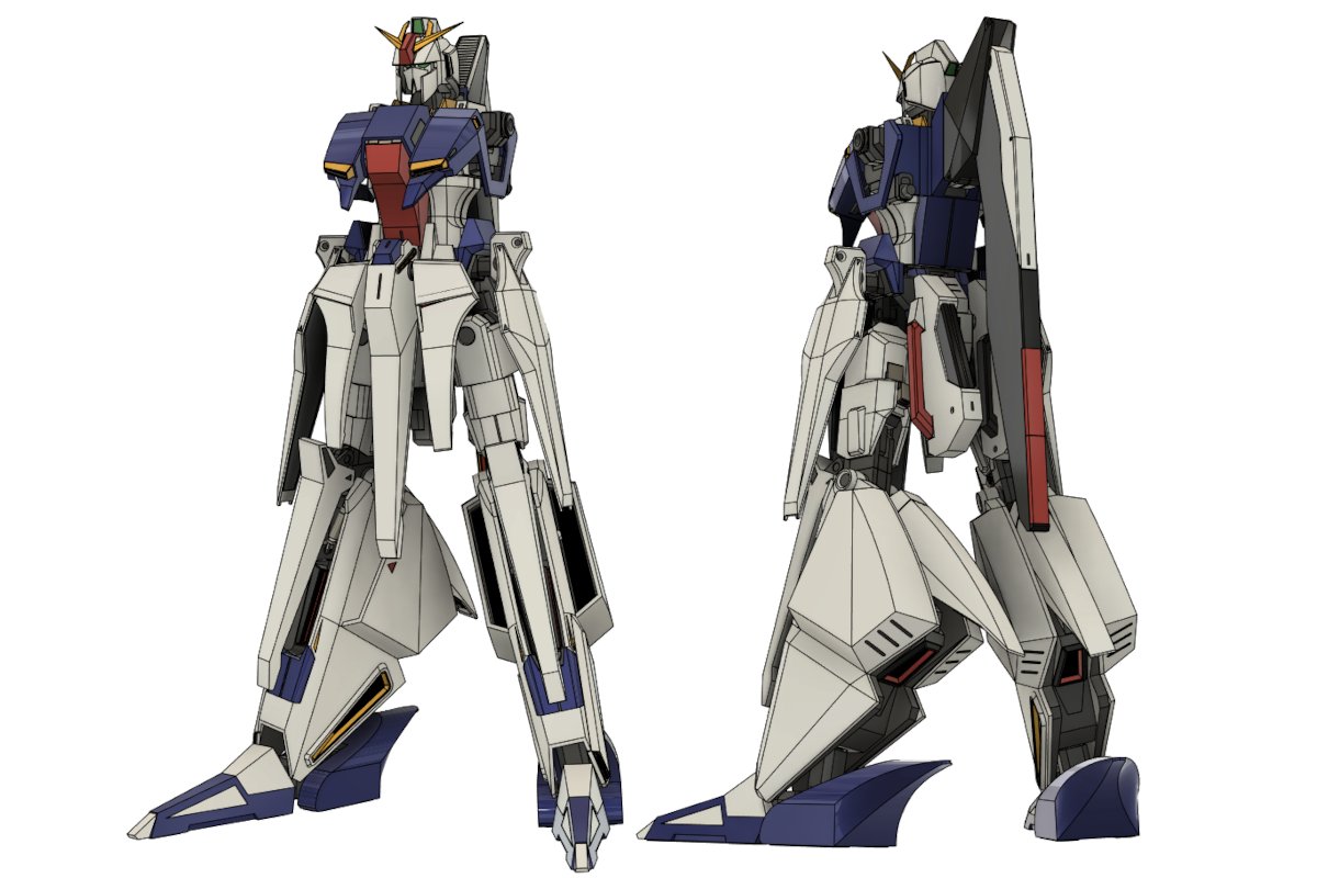 藤田版Zガンダム、脚部追加 オリジナルとの差異が最も大きいパーツです