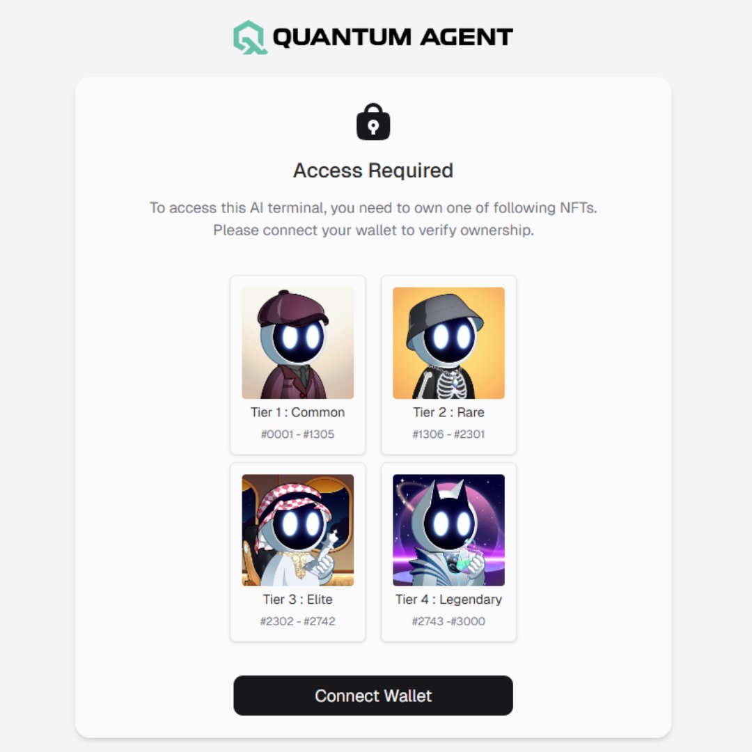 🧠 Holding Quantum Agent?
Your NFT wants to work for you.
Connect wallet. Unleash the AI.
👉 [ai.quantumgate.fund]

#QuantumAgent #NFTs
