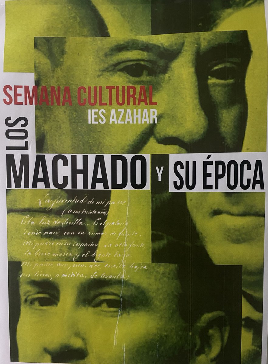 Iniciamos nuestra Semana Cultural con multitud de actividades desde todos los Departamentos en torno a las figuras de los Hermanos Machado y su época.
⁦<a href="/EducaAnd/">Consejería Desarrollo Educativo y FP</a>⁩ ⁦<a href="/NorteMesa/">Mesa de Educación del Polígono Norte (Sevilla)</a> ⁦<a href="/Ayto_Sevilla/">Ayuntamiento de Sevilla</a>⁩ ⁦<a href="/CEIPFranciscaRo/">CEIP Francisca Romero</a>⁩