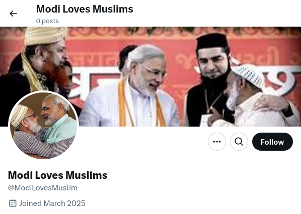 #PahalgamTerrorPsyOp: Modi Loves Muslim and is harming Hindus. Trump Modi