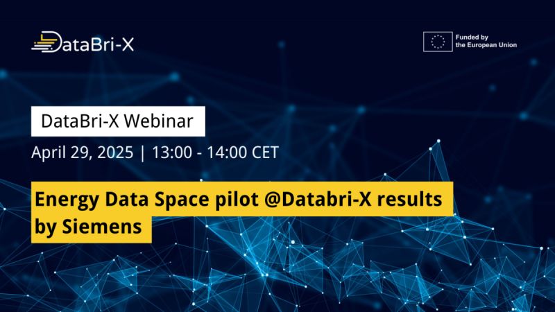 🚨 Reminder! Join us tomorrow (29 Apr, 13:00–14:00 CET) for Siemens’ webinar on Energy Data Space pilot results ⚡️

✅ Live demo
✅ Real-world use cases
✅ Q&amp;A
Register now 👉 lnkd.in/ee4fFgRD
#EnergyDataSpaces #SmartGrid #AI #Siemens