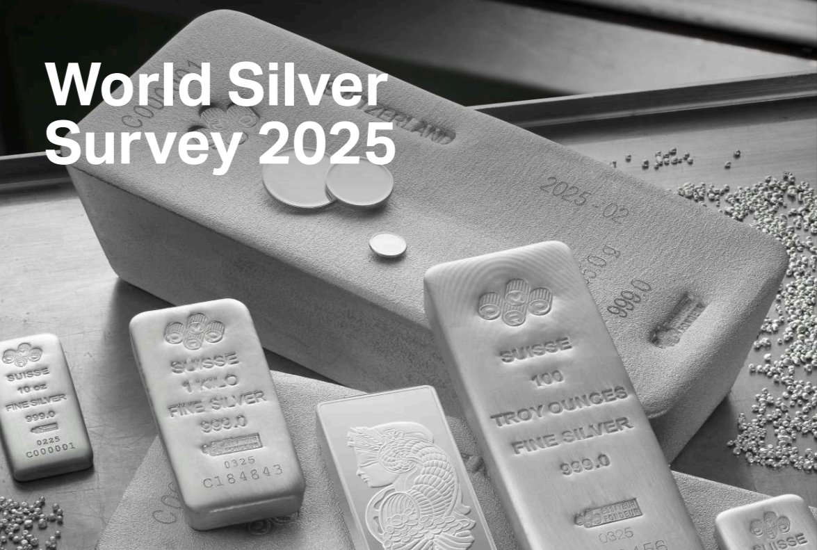 KonradITT's tweet image. Rynek #srebra - wybrane fakty oraz wnioski z raportu World Silver Survey 2025 opublikowanego 16 kwietnia.

Według najnowszego raportu, w 2022 roku mieliśmy największy #deficyt srebra na rynku od wielu lat, który wyniósł prawie 250 mln #uncji. 1/10
