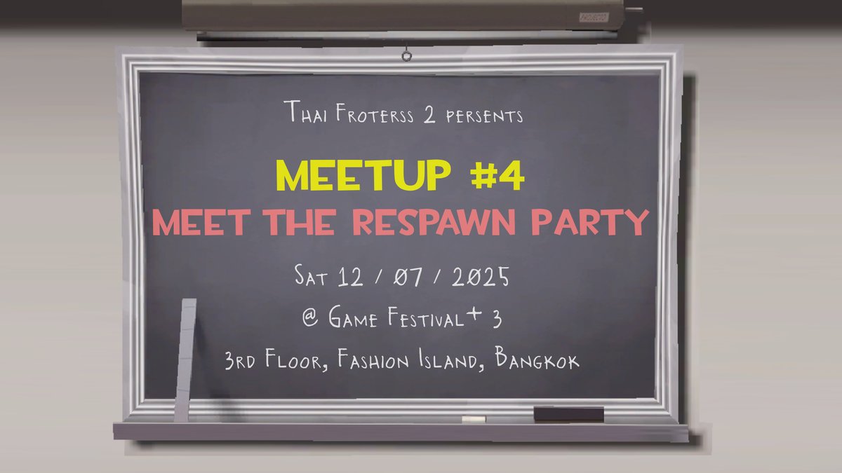 ThaiFortress2's tweet image. 🚨🚨URGENT ANNOUNCEMENT 🚨🚨
We will settle our 4th TF2 Thai fans meet-up on 12 July 2025 at @GameFestivalTH
Game Fandom meeting in Game Fandom event!
Please stay tuned for further updates!
#TeamFortres2 #TF2 #TF2cosplay #thaifortress2 #GF_P3 #cosplay #gaming