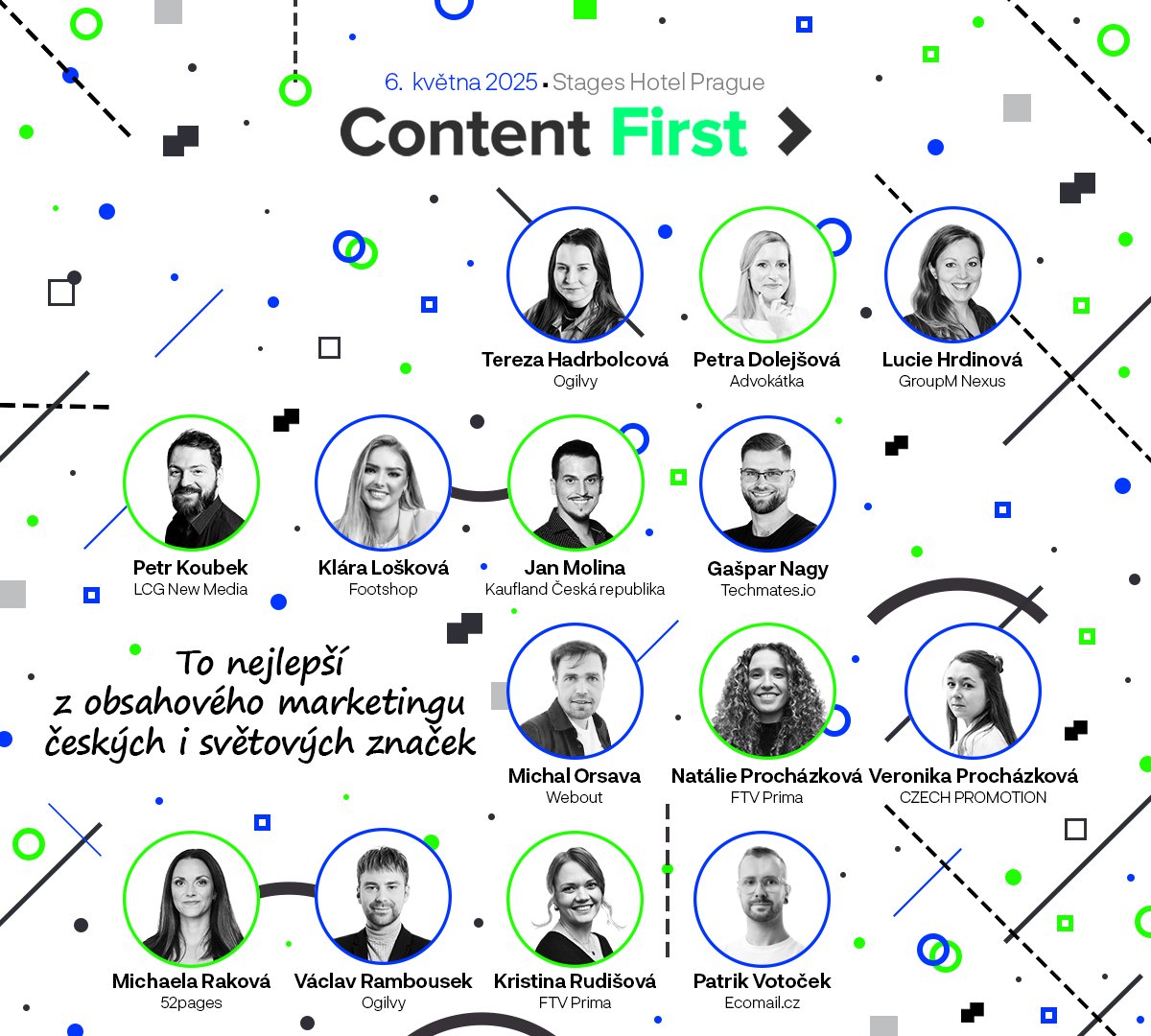 Jak přizpůsobit firemní obsah nové digitální realitě? Přijďte na konferenci Content First a zjistěte, jak využít data o zákaznících pro lepší cílení a kreativitu, co frčí u Generaci Z, nebo jak přizpůsobit obsah AI modelům. Už 📅 6. května v Praze. 👉 1url.cz/XJrzN