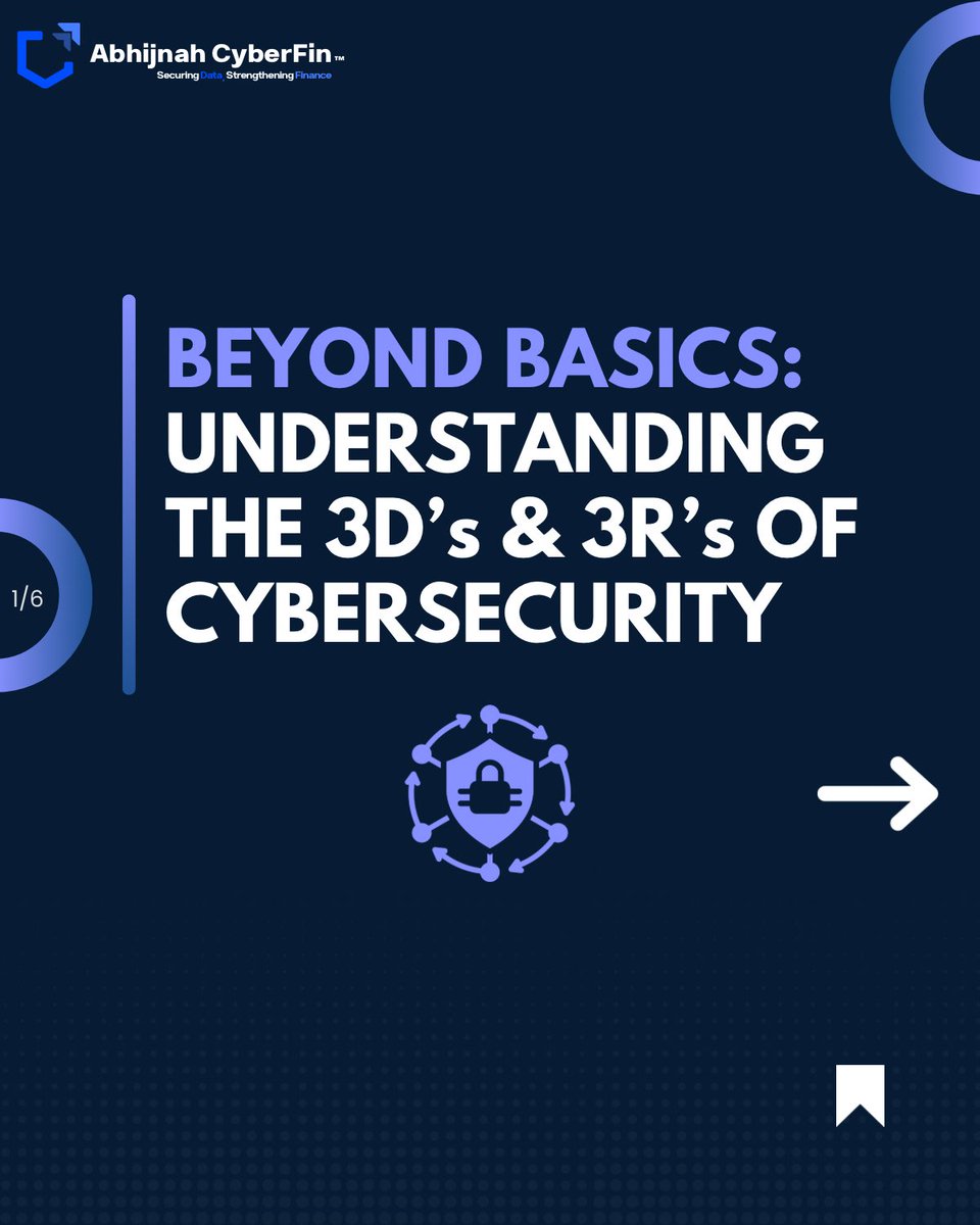 AbhijnahCFLLP's tweet photo. Read our full LinkedIn article on 3D’s &amp; 3R’s Cybersecurity Principles:

https://t.co/FYgWtR9DiX

@bhaskaravijay https://t.co/YjNFv7Ay1n
