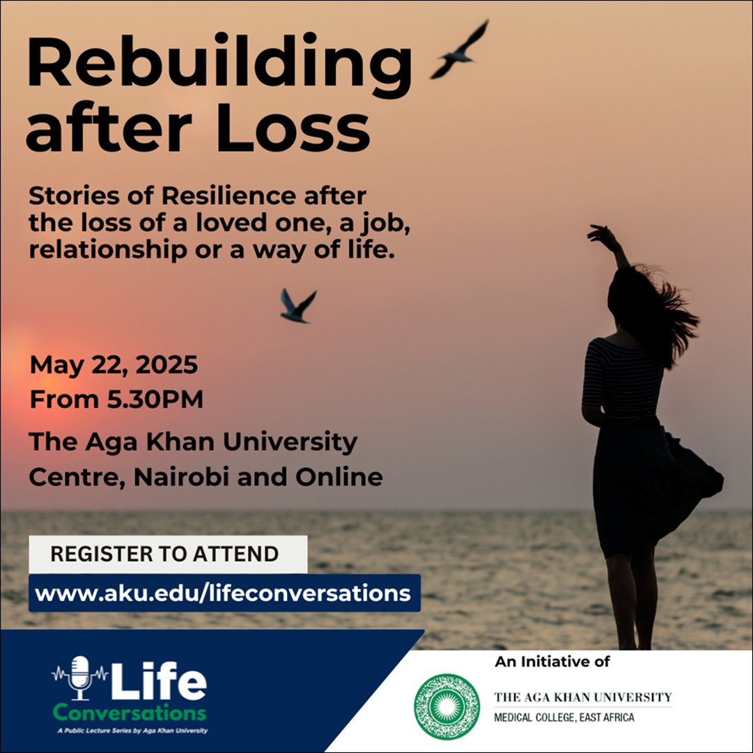 Our upcoming public forum will unite people from all walks of life to share personal stories of resilience in the face of life-altering loss—whether through the death of a loved one, the end of a relationship or the loss of a job. Register to attend: aku.edu/mcea/Pages/lif…