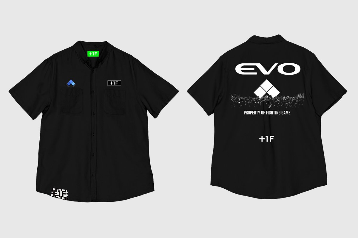 EVO +1F PROPERTY WORK SHIRT ブラック M 1F EVO +1F PROPERTY WORK SHIRT | EVOコラボ ワークシャツ