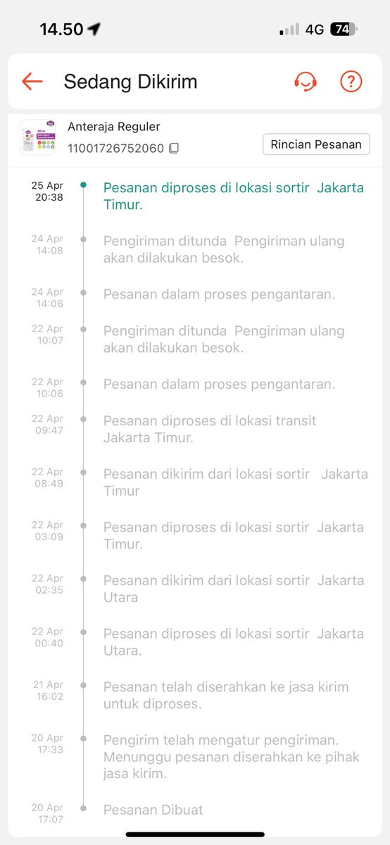 yumepra's tweet photo. Busyet dah ini lama bgt woy @AnterajaCare @anteraja_id https://t.co/edbn4wgXEn