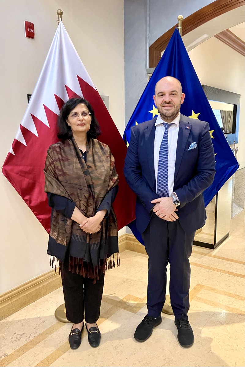 Yesterday I had the pleasure to receive <a href="/SaniaNishtar/">Dr Sania Nishtar</a>, CEO of <a href="/gavi/">Gavi, the Vaccine Alliance</a>, at the EU Residence in Doha.

The EU remains a steadfast supporter of global health initiatives, proudly co-hosting the Gavi 6.0 High-Level Pledging Summit in 2025 with the Gates Foundation.

Over 1 billion