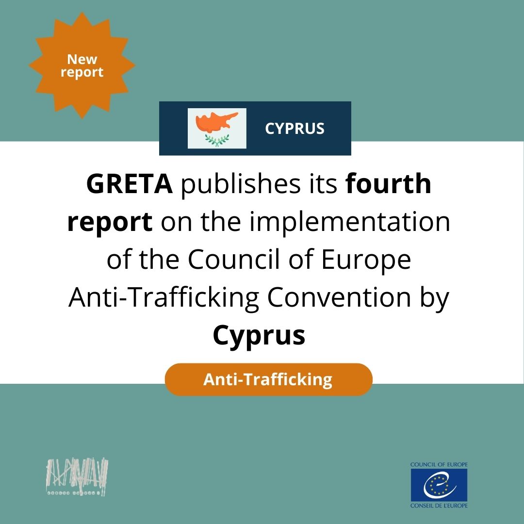 CoE Anti-Trafficking (@coe_trafficking) on Twitter photo GRETA publishes its 4th report on 🇨🇾Cyprus: <a href="/coe/">Council of Europe</a> Council of Europe expert group calls for improved protection of migrant workers and asylum seekers to prevent vulnerabilities to #humantrafficking
go.coe.int/GnuzH GRETA publishes its 4th report on 🇨🇾Cyprus: <a href="/coe/">Council of Europe</a> Council of Europe expert group calls for improved protection of migrant workers and asylum seekers to prevent vulnerabilities to #humantrafficking
go.coe.int/GnuzH