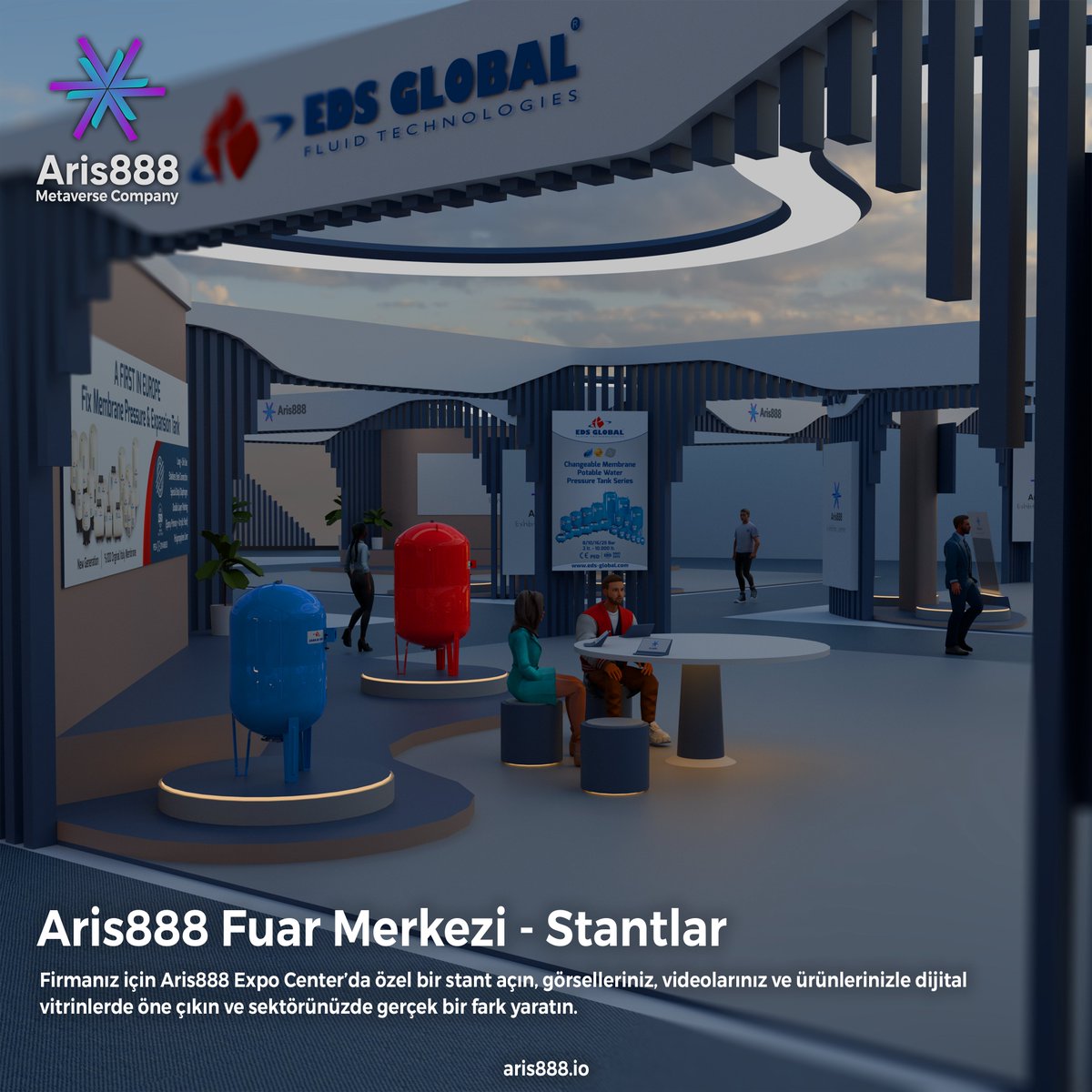 Open your booth at Aris888 Expo Center and showcase your brand globally with interactive spaces, virtual events, and smart analytics. Strengthen your digital presence and lead your industry with Aris888’s powerful infrastructure.

#metaverse #expo #stand #virtual #aris888