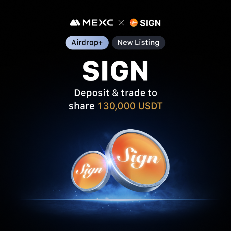 Alpha_MEXC's tweet photo. 🪂 Sign $SIGN #Airdrop+ Online NOW

🔹$SIGN / @ethsign

🔹Spot Trading: Apr 28, 11:00 (UTC) 
🎁 Reward Pool:  130,000 $USDT

👇Deposit &amp; Trade to share the prize pool