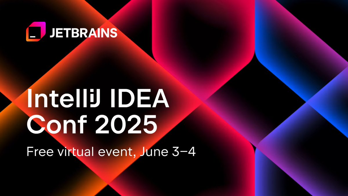 JetBrainsFR's tweet image. 🎉 Notre événement en ligne gratuit #IntelliJIDEAConf 2025 aura lieu les 3 et 4 juin ! Assistez à des interventions d&apos;experts sur les dernières tendances et bonnes pratiques et échangez avec des membres de la communauté #java #kotlin
Infos &amp;amp; inscription : jb.gg/yv9j4b