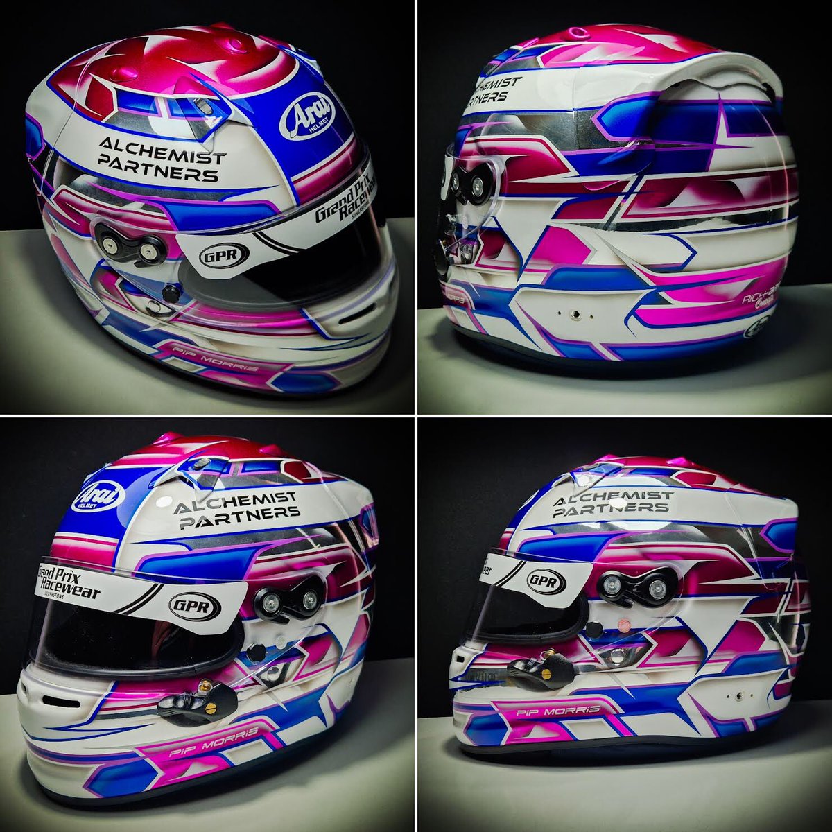 Rich-Art Concepts (@richartconcepts) on Twitter photo The chrome dome of Pip Morris’ Arai GP7……… authenticating the colours perfectly…… Deign by <a href="/mdm_designs/">MDM Designs</a> The chrome dome of Pip Morris’ Arai GP7……… authenticating the colours perfectly…… Deign by <a href="/mdm_designs/">MDM Designs</a>
