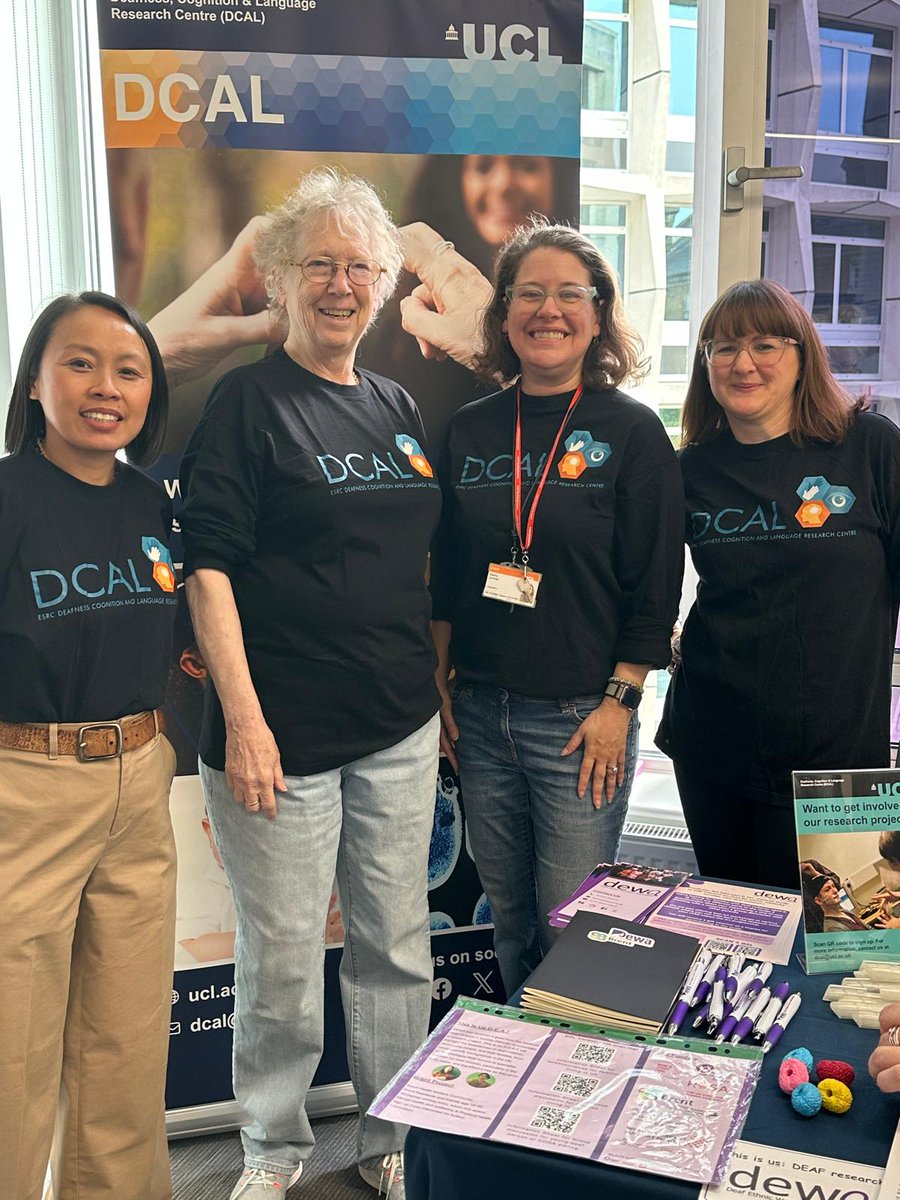 We had an amazing time at Deaf Day 2025! 🧡 Thanks to everyone who came by the DCAL stand to chat, learn about our research, and get involved.
#DeafDay #DCAL #DeafCommunity #UCL