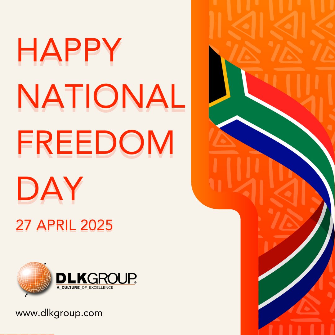 Today, we celebrate the freedom that defines our nation! Let’s honor our past, embrace the progress we have made, and continue to work towards a future of equality and opportunity for all. Happy National Freedom Day! ✊🏽

#FreedomDay #StrongerTogether #DLKGroup