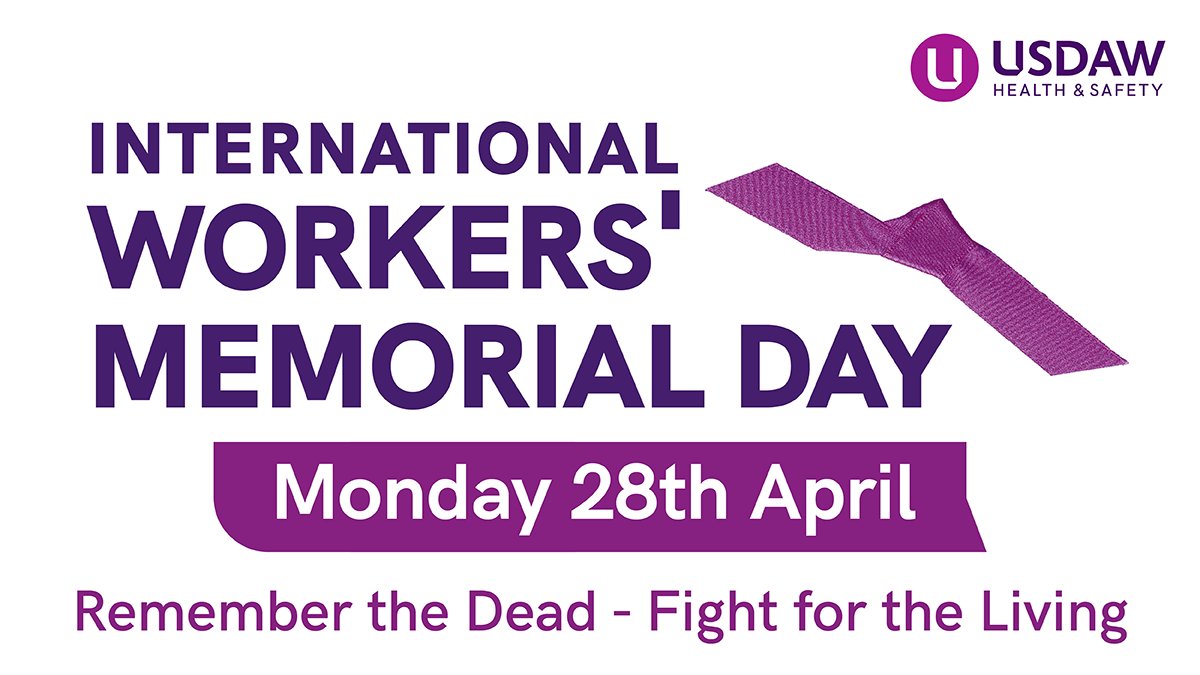 REMEMBER THE DEAD - FIGHT FOR THE LIVING

On International Workers' Memorial Day, we're joining the global trade union movement in remembrance of those who have been killed in workplace accidents or died from occupational diseases.

#IWMD25