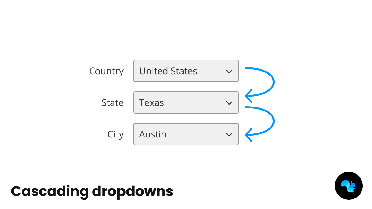 Need cascading dropdowns in your Squirrel365 project? While the native dropdown works just fine, there is another way! Check out our article explaining the potential pros and cons of each… tinyurl.com/37pcpp23
#NoCode #Squirrel365 #UIDesign