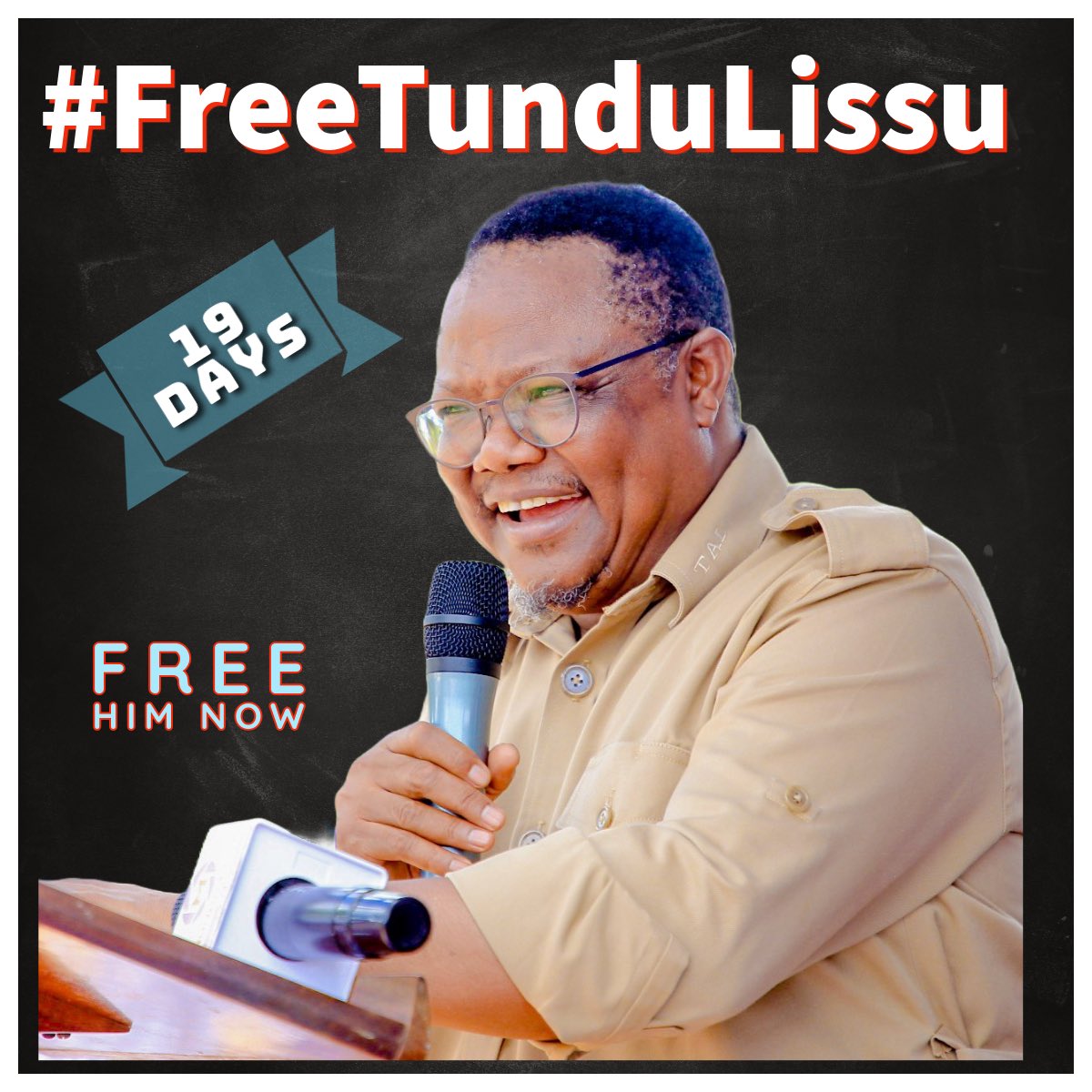Maria Sarungi Tsehai (@mariastsehai) on Twitter photo Siku ya 19 sasa wanakushikilia <a href="/TunduALissu/">Tundu Antiphas Lissu</a> ila wanatetemeka na kuweweseka huku nje kwa woga
Umeitikisa nchi, umeitikisa dunia na hawana namna zaidi ya kuhaha
Kudai mabadiliko siyo uhaini
Mabadiliko hayaepukiki
#FreeTunduLissu
#FreeTunduLissuNow
#LissuSioMhaini #Tanzania Siku ya 19 sasa wanakushikilia <a href="/TunduALissu/">Tundu Antiphas Lissu</a> ila wanatetemeka na kuweweseka huku nje kwa woga
Umeitikisa nchi, umeitikisa dunia na hawana namna zaidi ya kuhaha
Kudai mabadiliko siyo uhaini
Mabadiliko hayaepukiki
#FreeTunduLissu
#FreeTunduLissuNow
#LissuSioMhaini #Tanzania