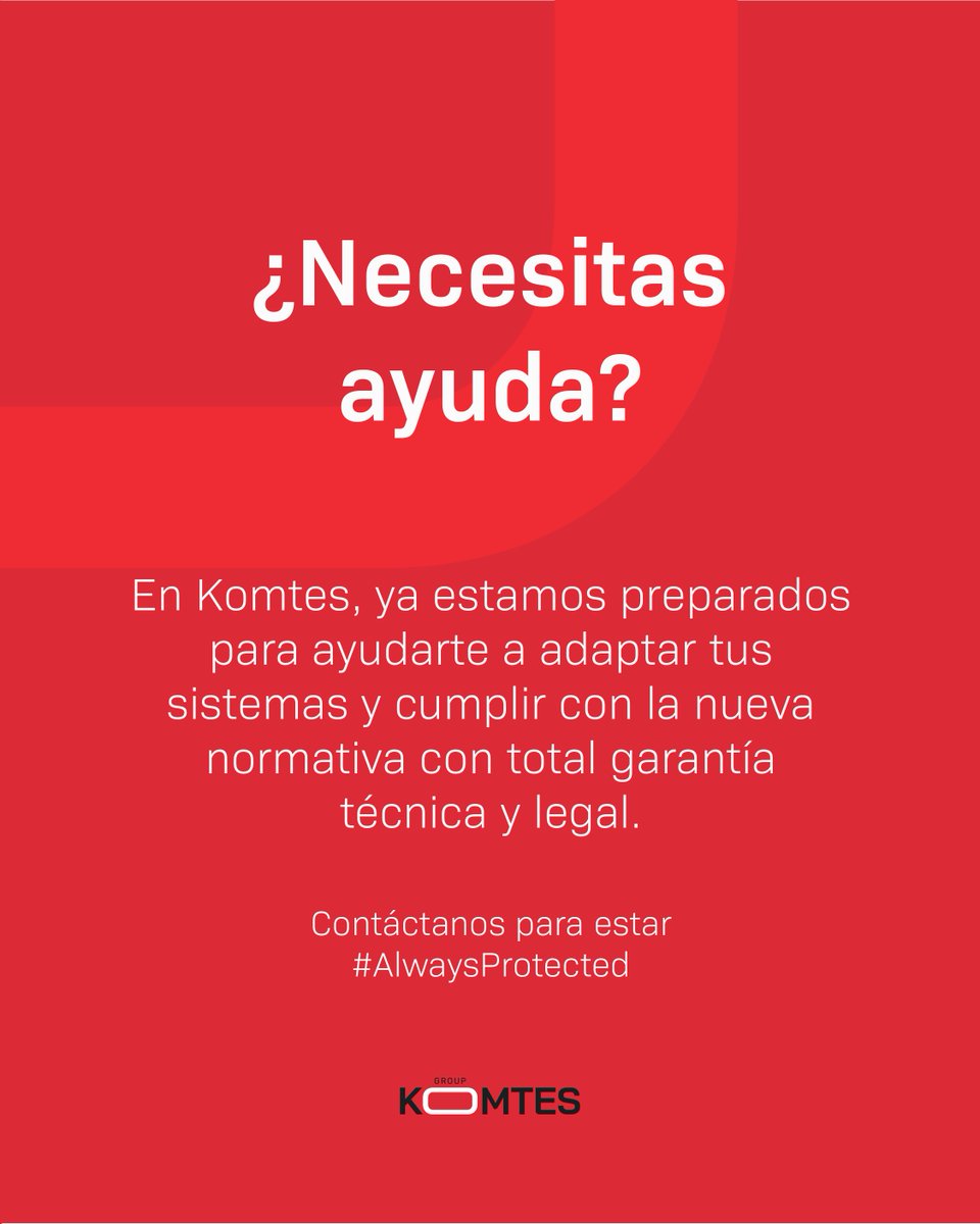 Komtes Group | Fire Protection Innovation (@komtesgroup) on Twitter photo 💼 Publicado el 𝗥𝗗 𝟭𝟲𝟰/𝟮𝟬𝟮𝟱, que introduce cambios clave en el Reglamento de Seguridad Contra Incendios en Establecimientos Industriales (RSCIEI). También modifica el RIPCI, el CTE DB SI y otras normativas del sector.
🔗 Texto completo en el BOE: tinyurl.com/2a5w25y8 💼 Publicado el 𝗥𝗗 𝟭𝟲𝟰/𝟮𝟬𝟮𝟱, que introduce cambios clave en el Reglamento de Seguridad Contra Incendios en Establecimientos Industriales (RSCIEI). También modifica el RIPCI, el CTE DB SI y otras normativas del sector.
🔗 Texto completo en el BOE: tinyurl.com/2a5w25y8