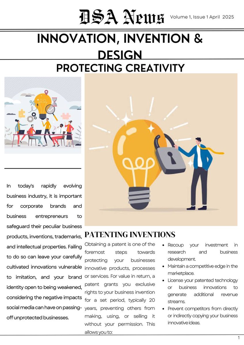 Depthfield_S_A's tweet photo. Turn your innovative ideas into a competitive advantage. Secure a patent and protect your hard work! 💡🔒 #Innovation #PatentProtection #IPRights #BusinessGrowth #SecureYourIdeas https://t.co/3xlEsqWWEm