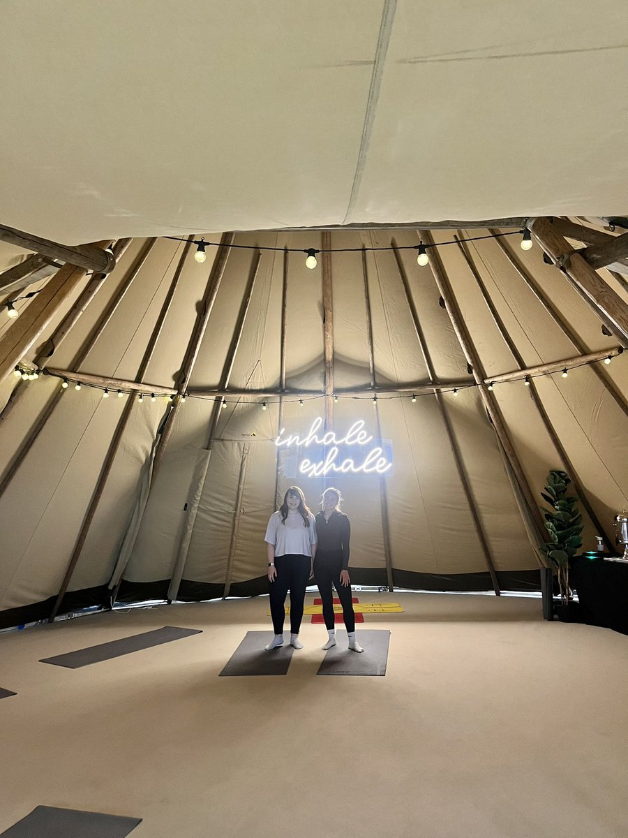 Yoga to start off day 2 at BSH..  definitely worth the early start! #BSH2025