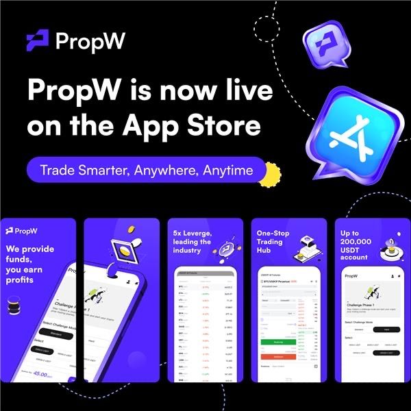 PropWGlobal's tweet image. 🚀 Big news! PropW is now live on the App Store 📱✨ Download today and level up your trading game 📈
Download Link：apps.apple.com/us/app/propw/i… 
🔥 #PropW #TradingApp #PropW