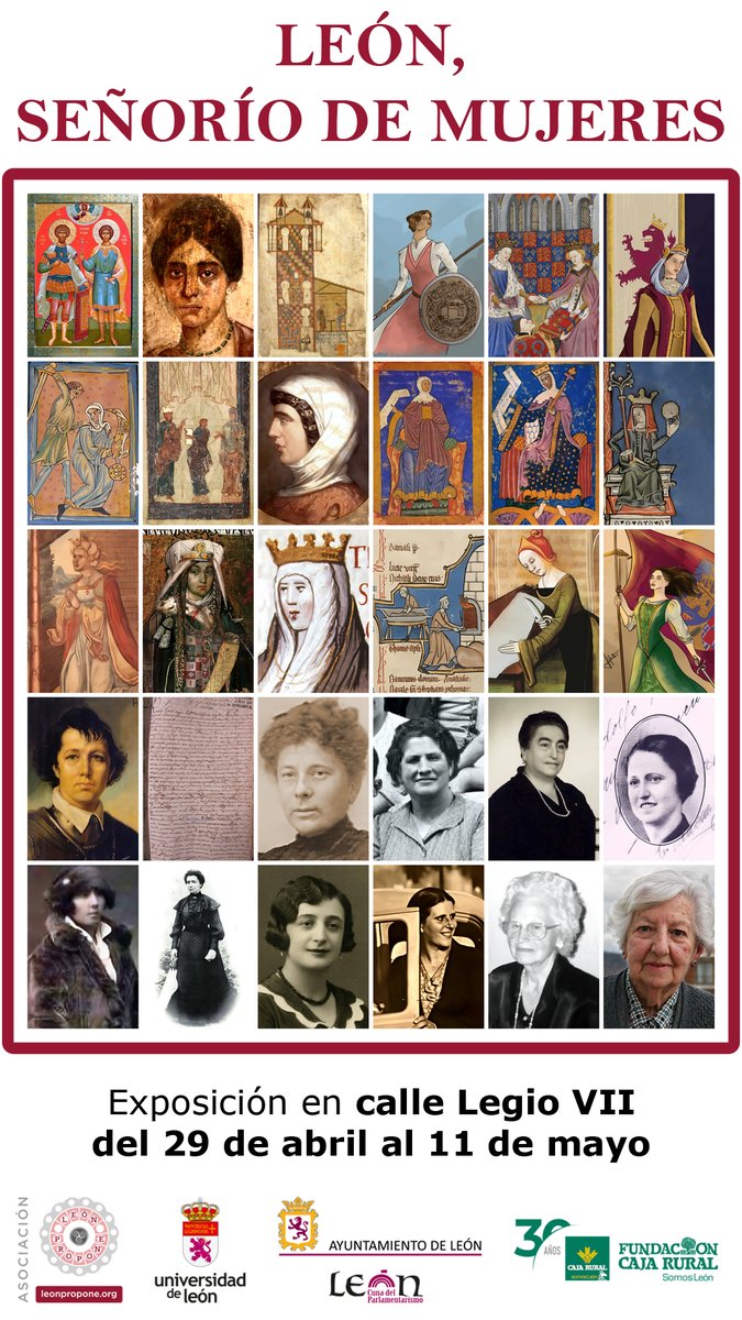 Ayuntamiento de León (@leonayto) on Twitter photo 🔴 'León, señorío de mujeres' se inaugura este martes 29 de abril
👉 Puedes disfrutar de esta exposición hasta el 11 de mayo en la calle Legio VII.
<a href="/AytoLeonCultura/">Ayuntamiento de León - Cultura</a>
#LeónEsp #LeónEsCultura 🔴 'León, señorío de mujeres' se inaugura este martes 29 de abril
👉 Puedes disfrutar de esta exposición hasta el 11 de mayo en la calle Legio VII.
<a href="/AytoLeonCultura/">Ayuntamiento de León - Cultura</a>
#LeónEsp #LeónEsCultura