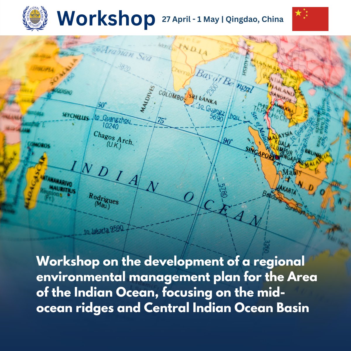 ISBAHQ's tweet image. 🌊A new week kicks off with another workshop promoted by the Authority in Qingdao, China!

🔗Learn more: bit.ly/3R7lwCV

#IndianOcean #DeepSeabed #Oceanography #China