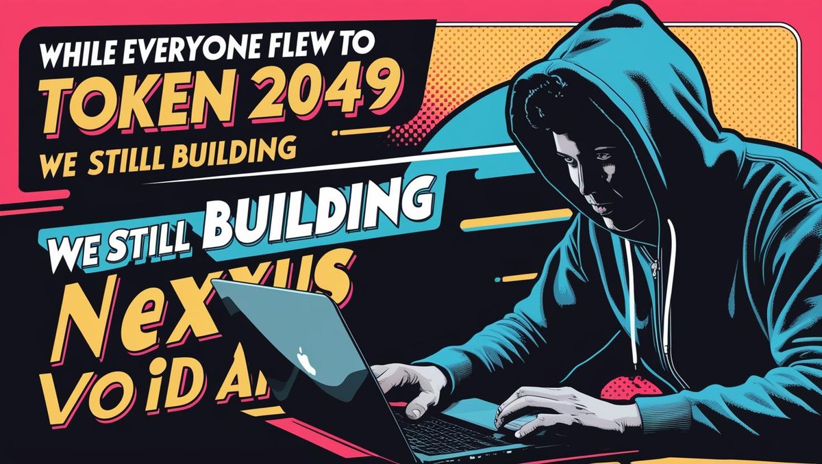 Lakshay.eth/soul #Web3 Wizard🪄 (@lakshay_web3) on Twitter photo Wasn’t posting coz my feed was filled with:
"I’m going to Token2049"
"I’m flying to Token2049"
"I’m breathing Token2049" 😂
Meanwhile, we were heads-down building <a href="/NexusVoid_Ai/">Nexus Void</a> 🚀
And honestly, we saw both great wins and some tough lessons. 🧵 Wasn’t posting coz my feed was filled with:
"I’m going to Token2049"
"I’m flying to Token2049"
"I’m breathing Token2049" 😂
Meanwhile, we were heads-down building <a href="/NexusVoid_Ai/">Nexus Void</a> 🚀
And honestly, we saw both great wins and some tough lessons. 🧵