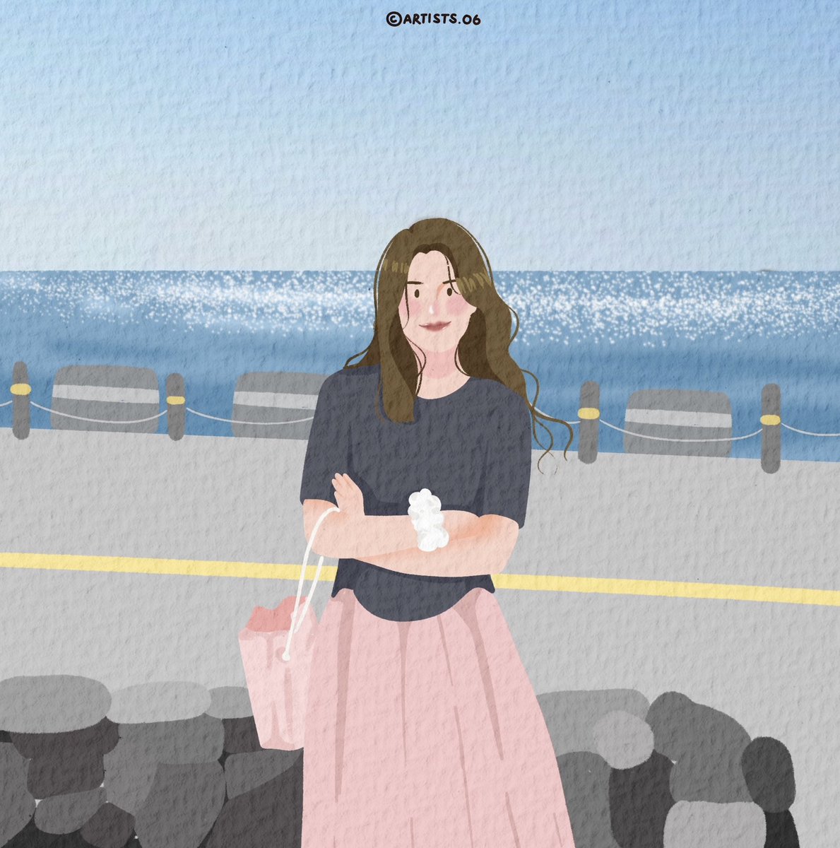 รับวาดรูปมินิมอล | คิวว่าง🔅 tweet media