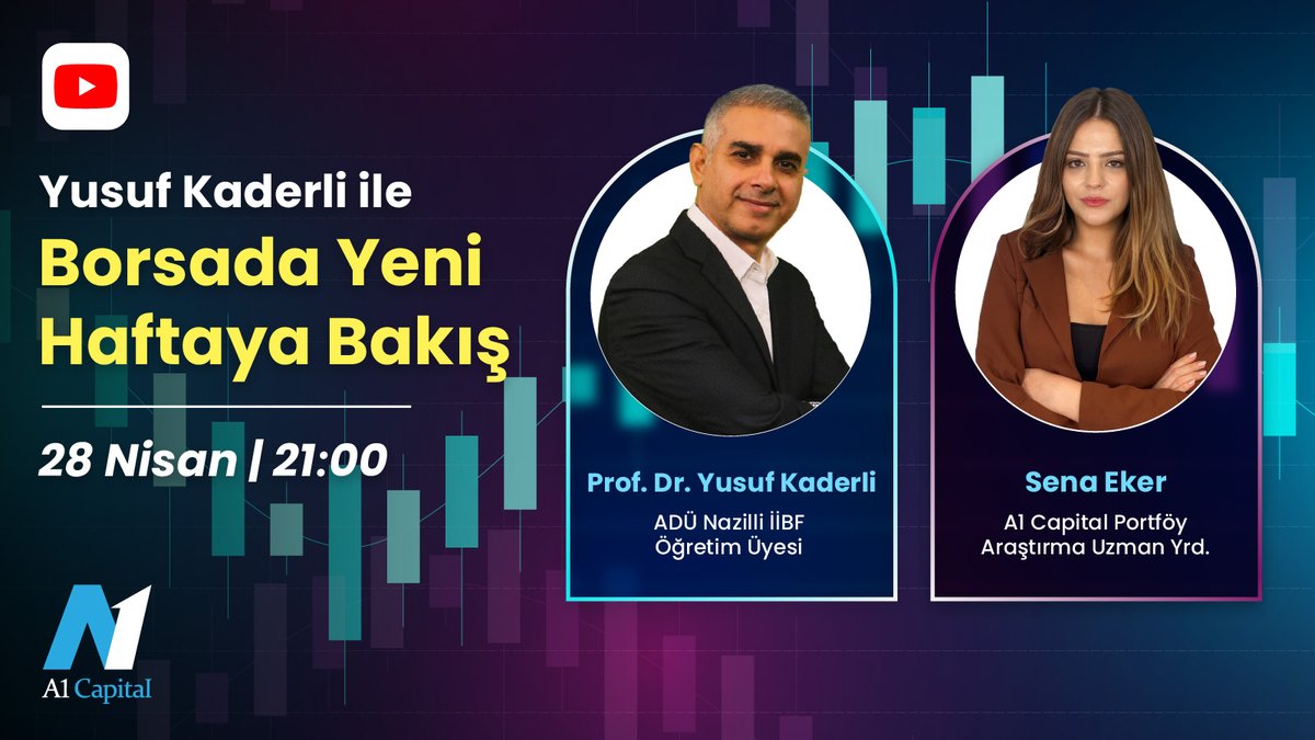 A1 Capital (@a1capitalmenkul) on Twitter photo 📌 Piyasalar Haftaya Nasıl Başlayacak?
📌 Borsa ve Piyasalarda Haftalık Beklentiler
🔴ADÜ Nazilli İİBF Öğretim Üyesi Prof. Dr. Yusuf Kaderli (<a href="/Yusuf_Kaderli/">Prof. Dr. Yusuf Kaderli</a>) geçtiğimiz haftayı değerlendirirken, yeni haftaya dair beklenti ve öngörülerini paylaşıyor.
Sorularınızla yayınımıza 📌 Piyasalar Haftaya Nasıl Başlayacak?
📌 Borsa ve Piyasalarda Haftalık Beklentiler
🔴ADÜ Nazilli İİBF Öğretim Üyesi Prof. Dr. Yusuf Kaderli (<a href="/Yusuf_Kaderli/">Prof. Dr. Yusuf Kaderli</a>) geçtiğimiz haftayı değerlendirirken, yeni haftaya dair beklenti ve öngörülerini paylaşıyor.
Sorularınızla yayınımıza