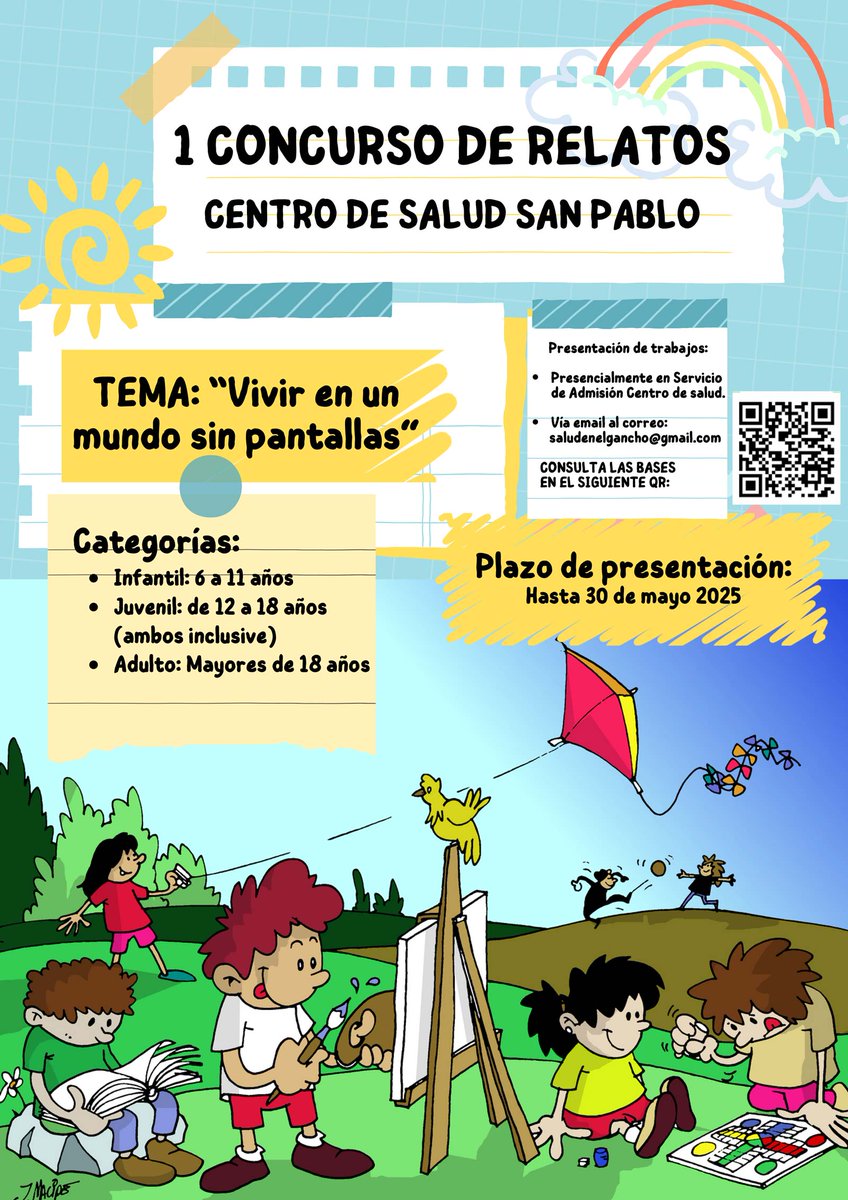 CONCURSO DE RELATOS Y DIBUJOS «VIVIR EN UN MUNDO SIN PANTALLAS» ¿Te imaginas un mundo sin móviles, tablets ni televisores? Desde el <a href="/SaludEnElGancho/">Salud en el Gancho</a>  nos invitan a participar en el concurso de relatos y dibujos
saludenelgancho.blogspot.com/2025/04/blog-p…