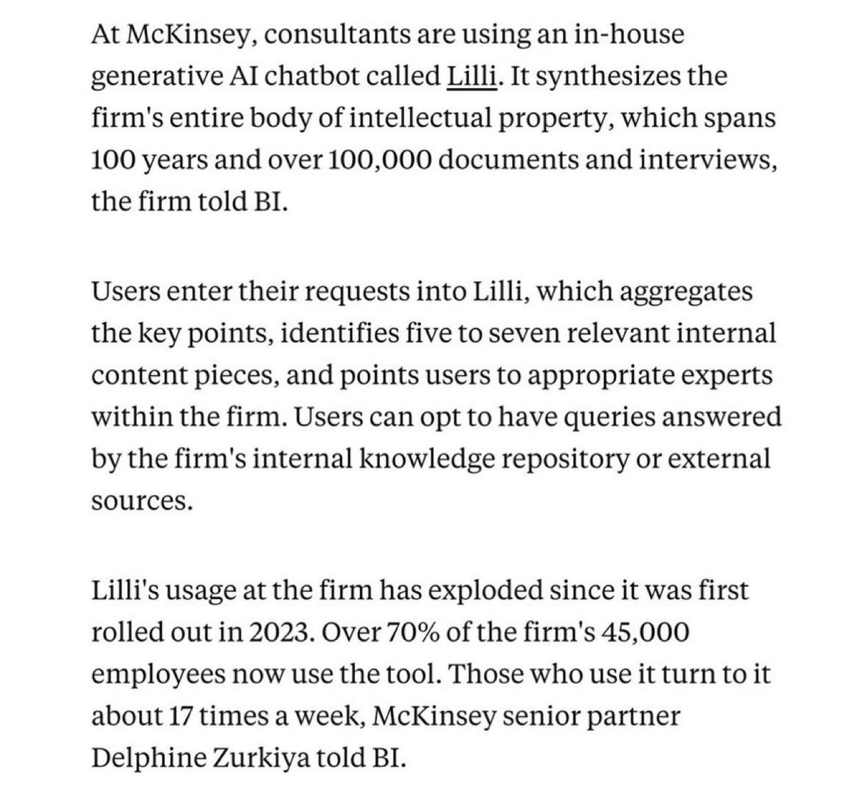 In reality, McKinsey uses ChatGPT… but are clients really willing to pay caviar prices for canned tuna?