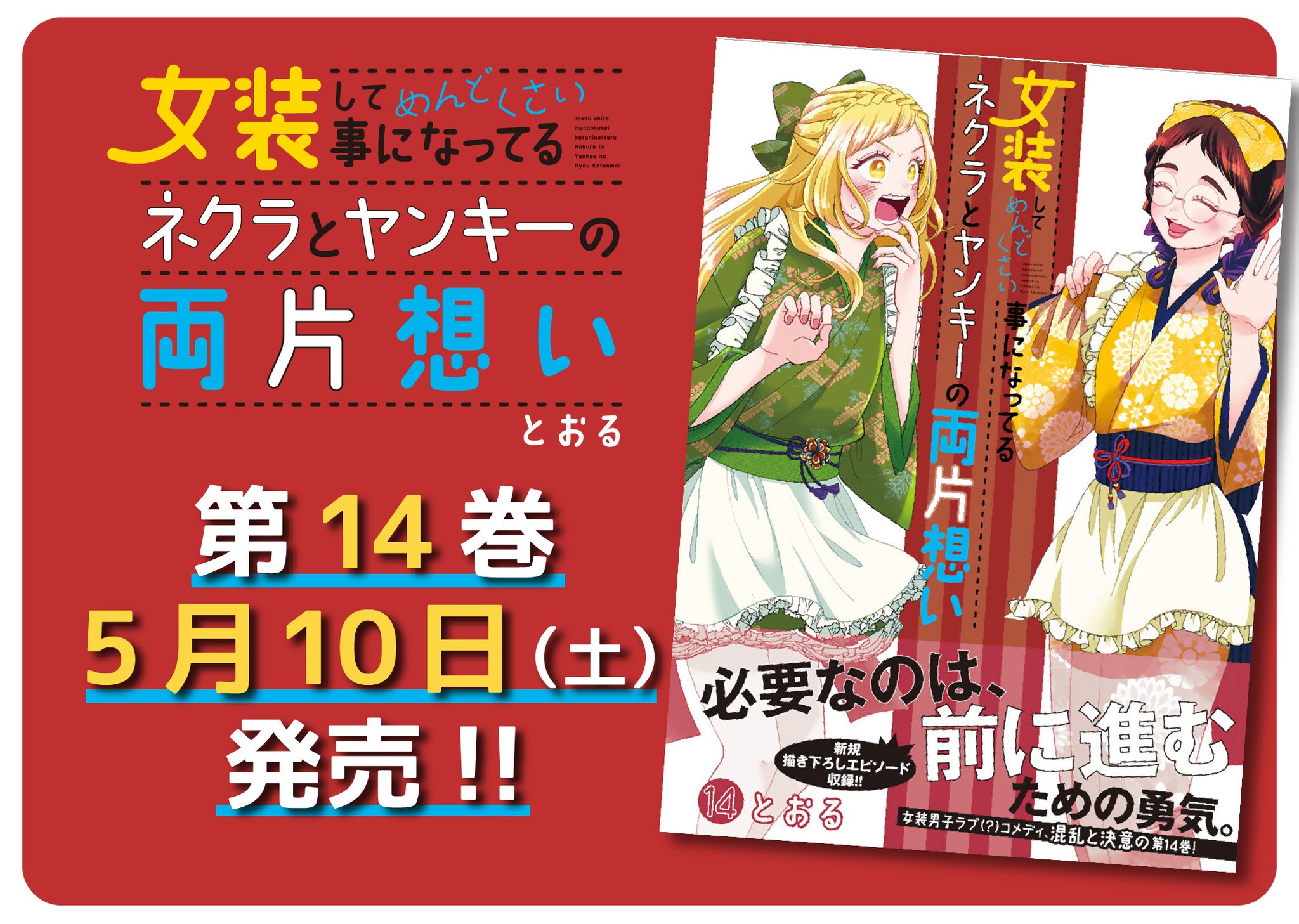 女装してめんどくさい事になってるネクラとヤンキーの両片想い 1~14巻 女装してめんどくさい事になってるネクラとヤンキーの両片想い 1