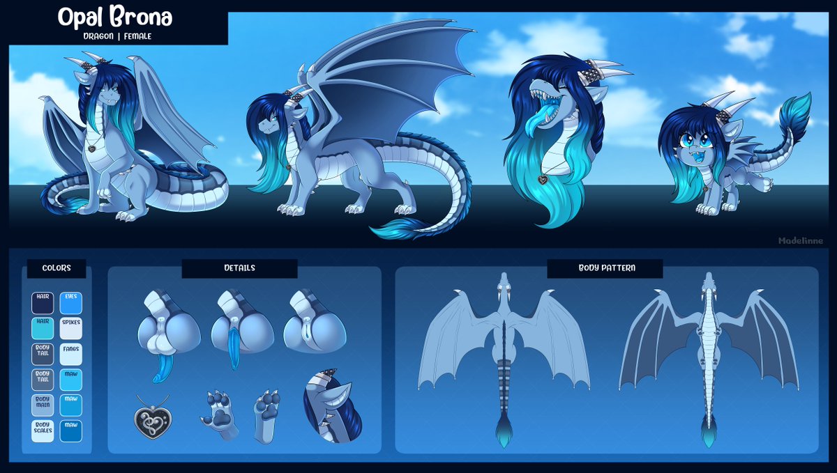 Nsfw alt version of reference sheet comm for <a href="/OpalBrona/">Opal Brona</a> 💙
Thank u ^^