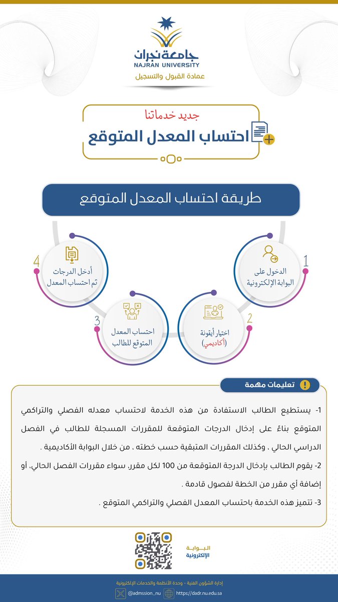 عمادة القبول والتسجيل tweet media