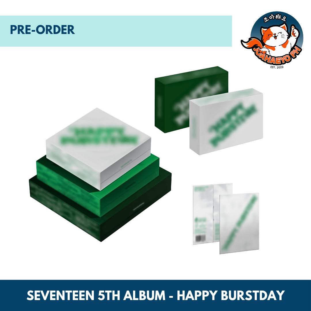 Joahaeyo_Ph's tweet photo. PH GO #JoahaeyoPHGO 

SEVENTEEN 5th Album HAPPY BURSTDAY SPECIAL

SUPPLIER (no pob)
₱590 - Regular
₱870 - Kit
₱530 - Weverse Albums

WEVERSE  (discounted! 💯) 🎁
₱750 - Regular (pob + gv pc)
₱640 - Weverse Albums

OTHER SITES REGULAR VER 🎁
₱1,090 - Musicplant / Yes24 
₱960 - Makestar

LONG DOP! 🔥
• At least ₱200 per album until 05/23
• Balance + SF until 07/15
https://t.co/zTWJA2Q3xN

CARD POOLING FORM - https://t.co/SR83jDsbEt
- payment basis

— FOR BULK ORDERS: min of 15pcs
MESSAGE US! ⭐️

Release: May 26 - June 02
Normal ETA: 3-6 weeks after release

First press w/ POB ✨
With JPH Store Freebies!!! 🎁

• Shopee c/o or Reg Shipping ✔️
• Store pick-up ✔️

Maps: https://t.co/I9uvk9vbIn