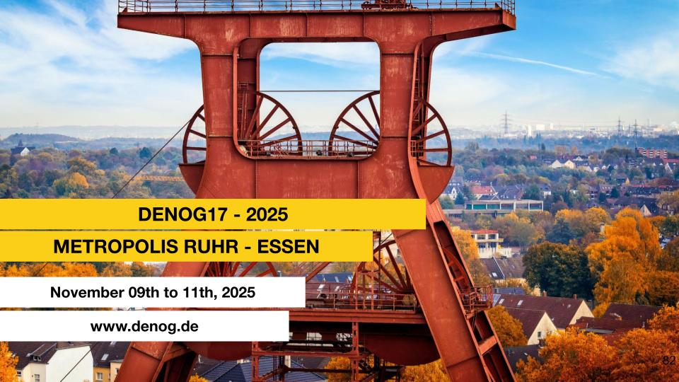 DENOGnews's tweet photo. 🎉 Exciting news: #DENOG17 is coming to Essen!

🗓  November 09 - 11, 2025
📍 Haus der Technik (HDT) in Essen

✅ Tickets are now available! Early Bird until July 4th – don’t miss out! Get your ticket here:  👉 https://t.co/wR0EAiSZUd

#DENOG17 #Networking #Essen https://t.co/hKhxUoEmph