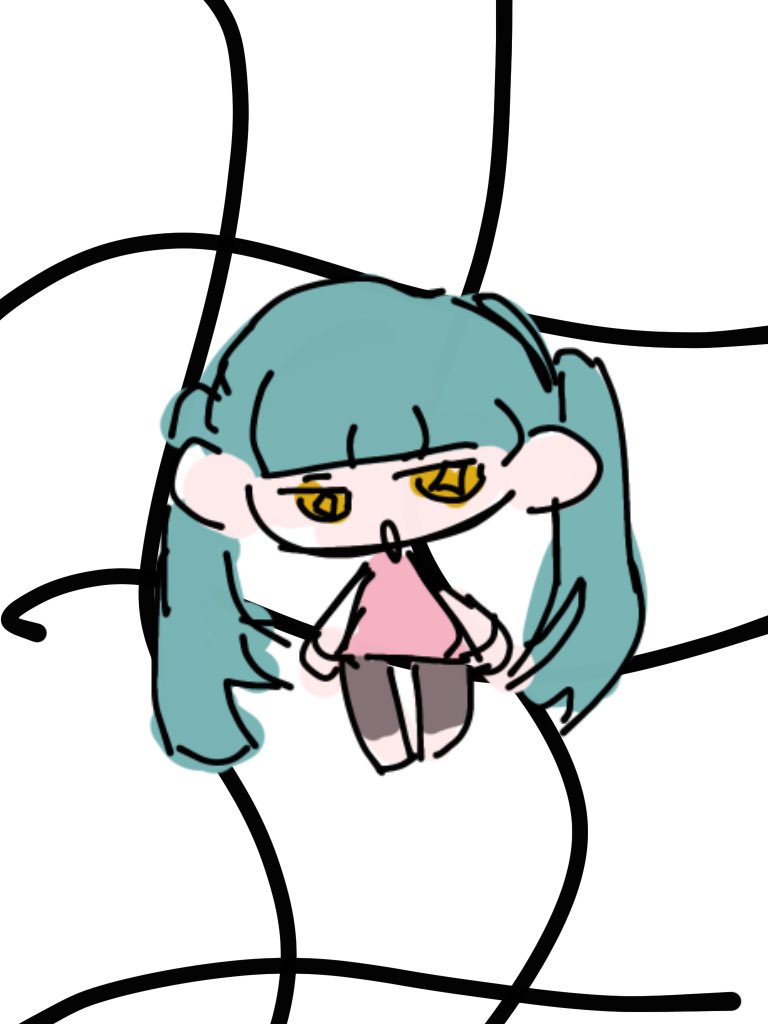 ぼっーとしながら描いたミニキャラしか出せるものがないけど、、、意外と可愛いから載せちゃう^_^
