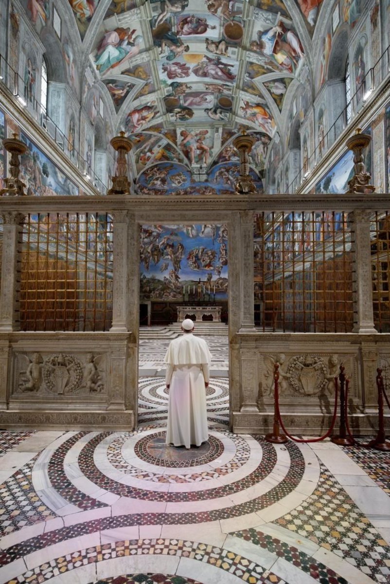 CultureExploreX's tweet photo. The magnificent Sistine Chapel in Vatican City! https://t.co/t8bOsxGKXj