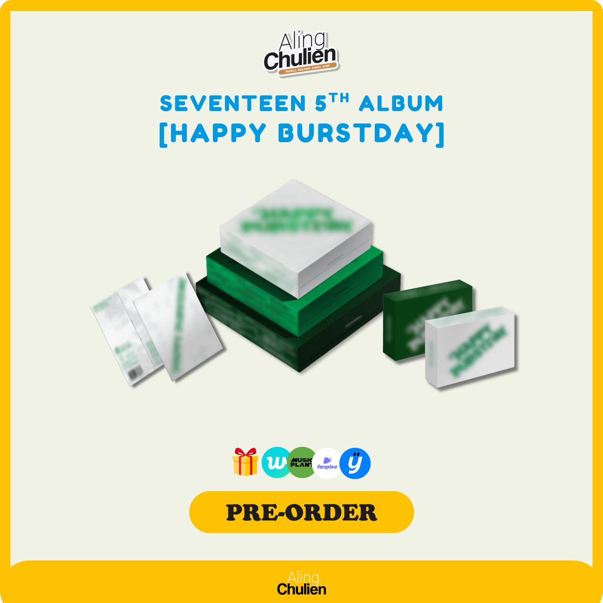 chulien07's tweet photo. PH GO #ChulienGO
@pledis_17 
 
[𝙋𝙍𝙀-𝙊𝙍𝘿𝙀𝙍] 

𝐒𝐄𝐕𝐄𝐍𝐓𝐄𝐄𝐍 𝟓𝐭𝐡 𝐀𝐥𝐛𝐮𝐦
[𝙃𝘼𝙋𝙋𝙔 𝘽𝙐𝙍𝙎𝙏𝘿𝘼𝙔]

🎁 WEVERSE | FANPLEE | MUSICPLANT | YES24

𝐃𝐎𝐎: May 22
𝟓𝟎% 𝐃𝐏: May 22 
𝐁𝐀𝐋: June 12

Order here ↘️
🛒Website: https://t.co/d5DKaDCWng

🛒Shopee (COD): https://t.co/wBKSzZKPMv

#SEVENTEEN #세븐틴
#HAPPY_BURSTDAY