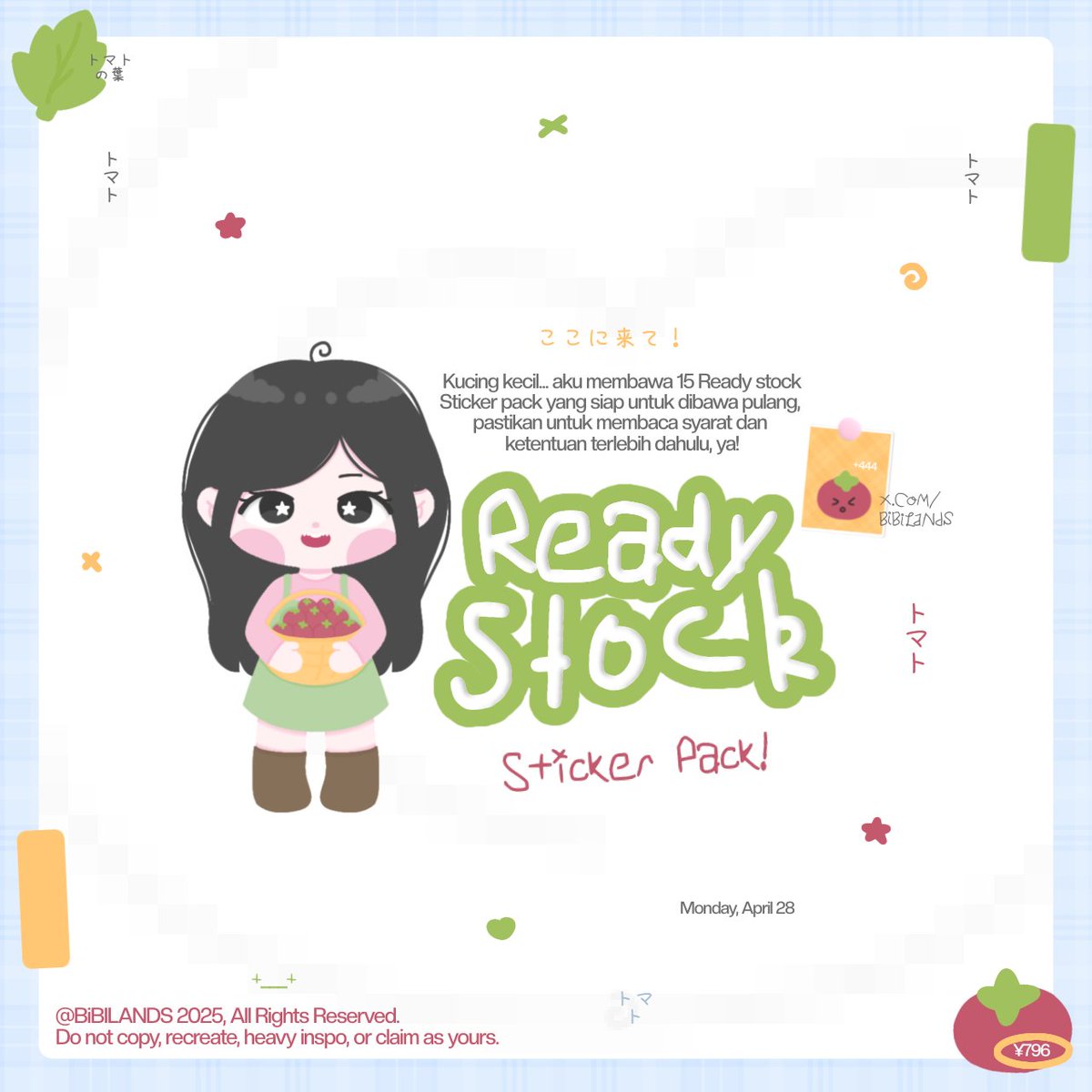 help repost yaa tementemen, sankyuuuu! ♥︎

haloo, tementemen! 🐈 bibi membawa 15 ready stock sticker pack/sticker ba yang bisa langsung dibawa pulang 👀, scroll up untuk harga, katalog, &amp; TNC nya yaa! <333

tags. #zonauang️ #zonajajanᅠᅠ sticker pack sticker ba