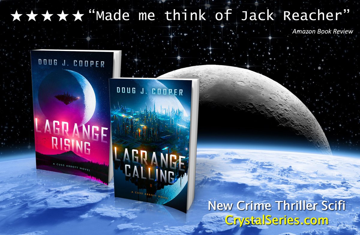 crystalseries's tweet image. Marshal Cuss Abbott protects the citizens of Lagrange, chasing criminals across worlds, dispensing justice
Amazon: amazon.com/author/dougjco…
Author: crystalseries.com
scifi crime thriller, police procedural, space opera, suspense, futuristic detective, romance, space western