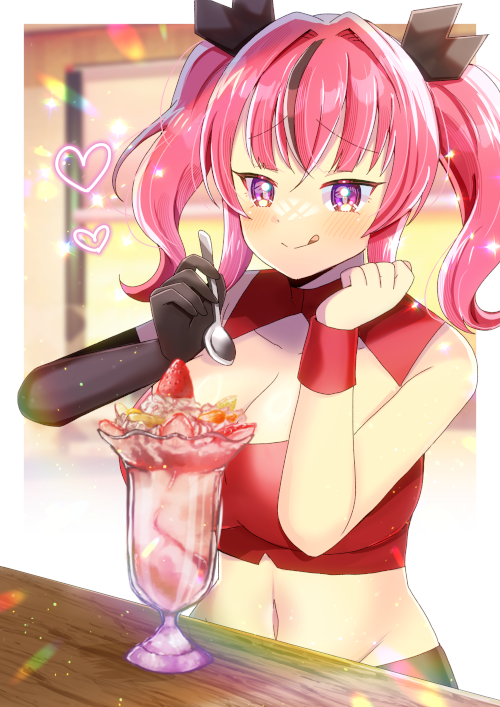 「ファバル。さんのOC、レッドラグナちゃんを描かせて頂きました!リクエスト有難うご」|ヒヨヨ@skeb募集中のイラスト