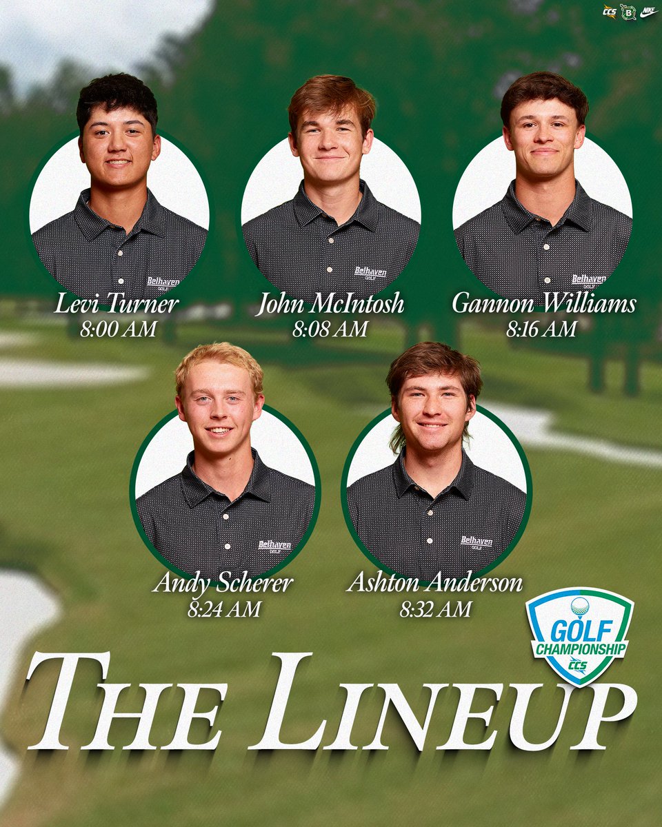 BelhavenGolf_'s tweet image. First Round Tee Times ⬇️

#GoGreen | #CCSMGOLF
