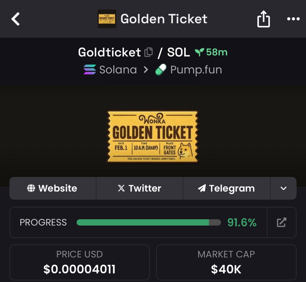 AltcoinMarksman's tweet photo. #GoldTicket .
Million.
CA: WDa4wveGPuxrS1w7UqbyiTtQXmxu2fgRsqgFNgGpump
https://t.co/7Iv48KdDjZ
$troll $sol #phantom $house #trencher https://t.co/la8ezsU2Gr