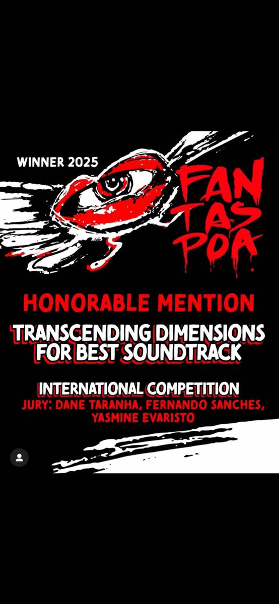 ブラジルの第20回ファンタスポア映画祭で「次元を越える」が「BEST SOUNDTRACK」の賞を取りました。 
オブリガード！

Crossing Dimensions" won the "BEST SOUNDTRACK" award at the 20th Fantasporta Film Festival in Brazil.