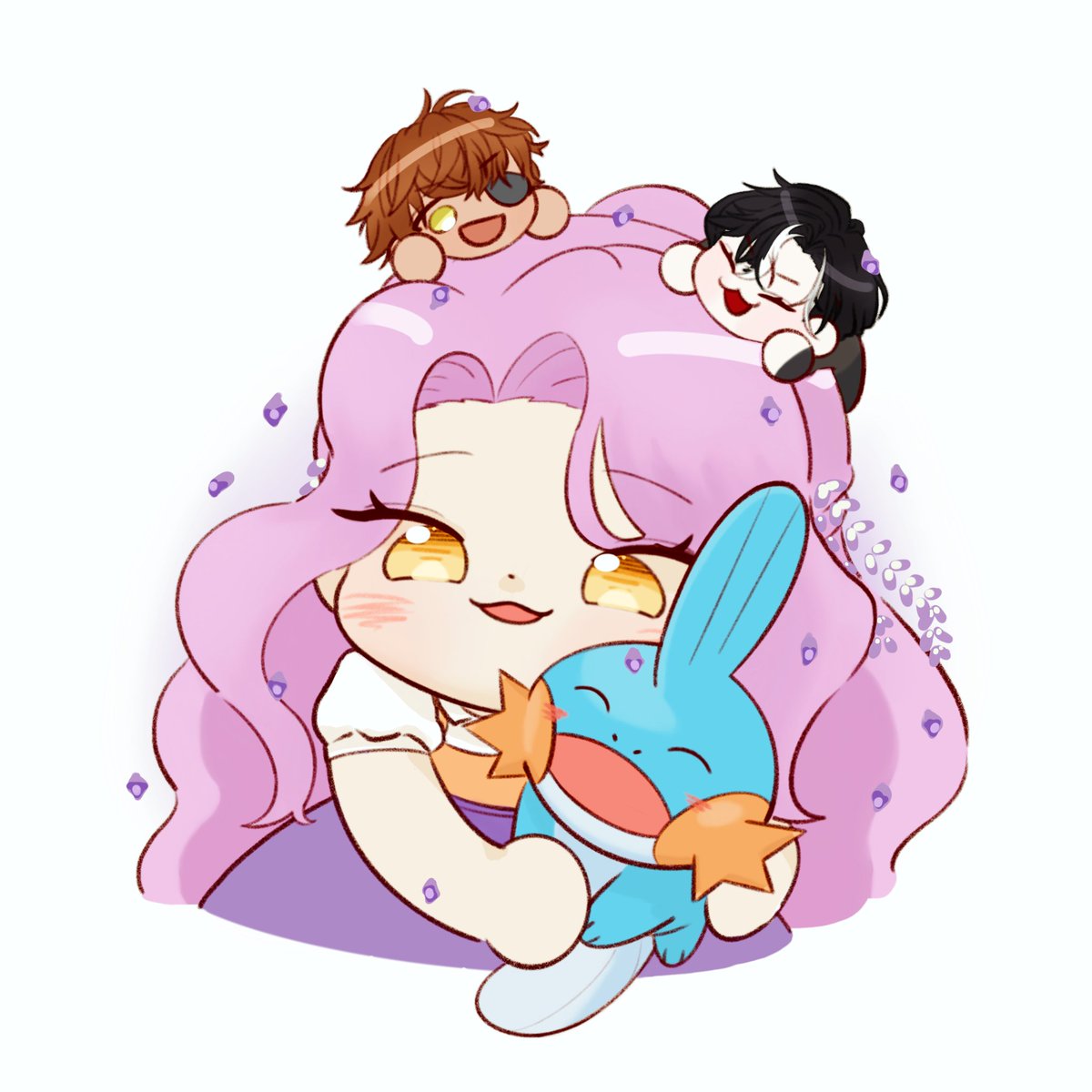 lenneth_chau's tweet image. !!! LOOK!!! IT ME!!! I got a lovely surprise from @funnyMyaan and they gifted me such a cute drawing 😭😭😭 they even kept my mudkip weh
please go check out their art!!